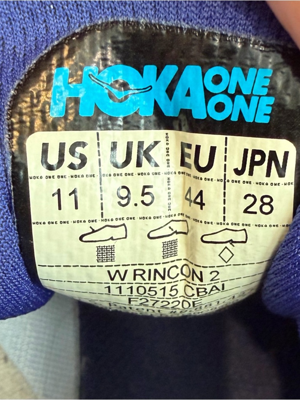 Hoka One One Women's Rincon 2
Athletic Running Shoe in Clematis Blue/Arctic
11 - Picture 7 of 7